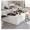 Image de Table basse blanc 80x80x31 cm bois d ingénierie