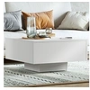 Image de Table basse blanc 60x60x31,5 cm bois d ingénierie