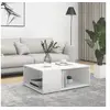 Image de Table basse blanc 90x67x33 cm bois d ingénierie