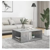Image de Table basse gris béton 90x67x33 cm bois d ingénierie