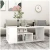 Image de Table basse blanc 100x50x40 cm bois d ingénierie
