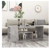 Image de Table basse gris béton 100x50x40 cm bois d ingénierie