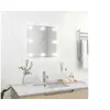Image de Miroir Mural avec Lampes LED Carré Miroir de Dressing Miroir de Maquillage Chambre à Coucher Salle de Bain Maison 3078636