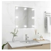 Image de Wandspiegel met LED-lampen vierkant glas3078638