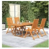 Image de Ensemble de Salle à Manger de Jardin 5 pcs Mobilier à Dîner de Terrasse Table et Chaises de Repas Salon de Jardin 3079637