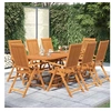 Image de 9-delige Tuinset massief acaciahout3079640