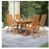 Image de Ensemble de Salle à Manger de Jardin 5 pcs Mobilier à Dîner de Terrasse Table et Chaises de Repas Salon de Jardin 3079645