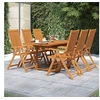 Image de Ensemble de Salle à Manger de Jardin 7 pcs Mobilier à Dîner de Terrasse Table et Chaises de Repas Salon de Jardin 3079646