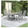 Image de Ensemble de Salle à Manger de Jardin 5 pcs Mobilier à Dîner de Terrasse Table et Chaises de Repas Salon de Jardin 3079647