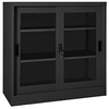 Image de Armoire à portes coulissantes Anthracite 90x40x90 cm Acier335957