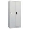 Image de Garde-robe Armoire à Vêtements Organisateur Armoire de Rangement Chambre à Coucher Maison Intérieur Gris Clair 80x50x180 cm Acier