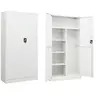 Image de Armoire à casiers Blanc 90x40x180 cm Acier