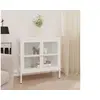 Image de Buffet Blanc 70x35x70 cm Acier et verre