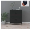 Image de Armoire de rangement Noir 80x35x101,5 cm Acier