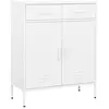 Image de Armoire de rangement Blanc 80x35x101,5 cm Acier336161