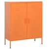 Image de Armoire de rangement Orange 80x35x101,5 cm Acier