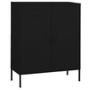 Image de Armoire de rangement Noir 80x35x101,5 cm Acier