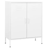 Image de Armoire de rangement Blanc 80x35x101,5 cm Acier
