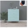 Image de Commode Vert menthe 80x35x101,5 cm Acier