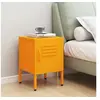 Image de Table de chevet Jaune moutarde 35x35x51 cm Acier336209
