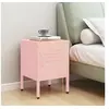 Image de Table de chevet Rose 35x35x51 cm Acier