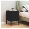 Image de Table de chevet Noir 35x35x51 cm Acier336214