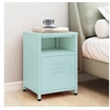 Image de Table de chevet Vert menthe 35x35x51 cm Acier