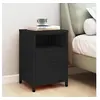 Image de Table de chevet Noir 35x35x51 cm Acier336223