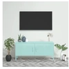 Image de Meuble TV Vert menthe 105x35x50 cm Acier