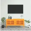 Image de Meuble TV Jaune moutarde 105x35x50 cm Acier336236
