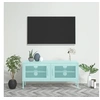 Image de Meuble TV Vert menthe 105x35x50 cm Acier