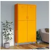Image de Garde robe Jaune moutarde 90x50x180 cm Acier