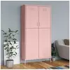 Image de Garde robe Rose 90x50x180 cm Acier