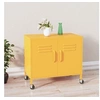 Image de Armoire de rangement Jaune moutarde 60x35x56 cm Acier