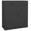 Image de Armoire de bureau Anthracite 90x40x102 cm Acier