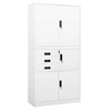 Image de Armoire de bureau Blanc 90x40x180 cm Acier336413