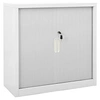 Image de Armoire à portes coulissantes Gris 90x40x90 cm Acier