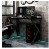 Image de Bureau de jeu avec pieds en forme de K Noir 90x60x75 cm