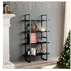 Image de Bibliothèque à 4 niveaux noir 80x30x140 cm bois d'ingénierie806458