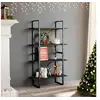 Image de Bibliothèque à 4 niveaux gris 80x30x140 cm bois d'ingénierie806459