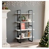 Image de Bibliothèque à 4 niveaux Blanc 80x30x140 cm Bois de pin massif806463