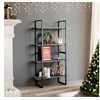 Image de Bibliothèque à 4 niveaux Gris 80x30x140 cm Bois de pin massif806464