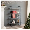 Image de Bibliothèque à 4 niveaux Gris 100x30x140 cm Bois de pin massif806484