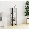 Image de Bibliothèque à 3 niveaux Blanc 40x30x105 cm Bois de pin massif806493