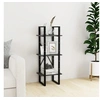 Image de Bibliothèque à 3 niveaux Gris 40x30x105 cm Bois de pin massif