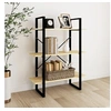 Image de Bibliothèque à 3 niveaux 80x30x105 cm Bois de pin massif