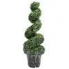 Image de Kunstplant met pot buxus spiraal 100 cm groen336505