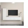Image de Ensemble de meubles TV 4 pcs Blanc Bois d'ingénierie3078674