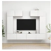 Image de 6-delige Tv-meubelset bewerkt hout wit3078699