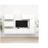 Image de Ensemble de meubles TV 6 pcs Blanc Bois d ingénierie